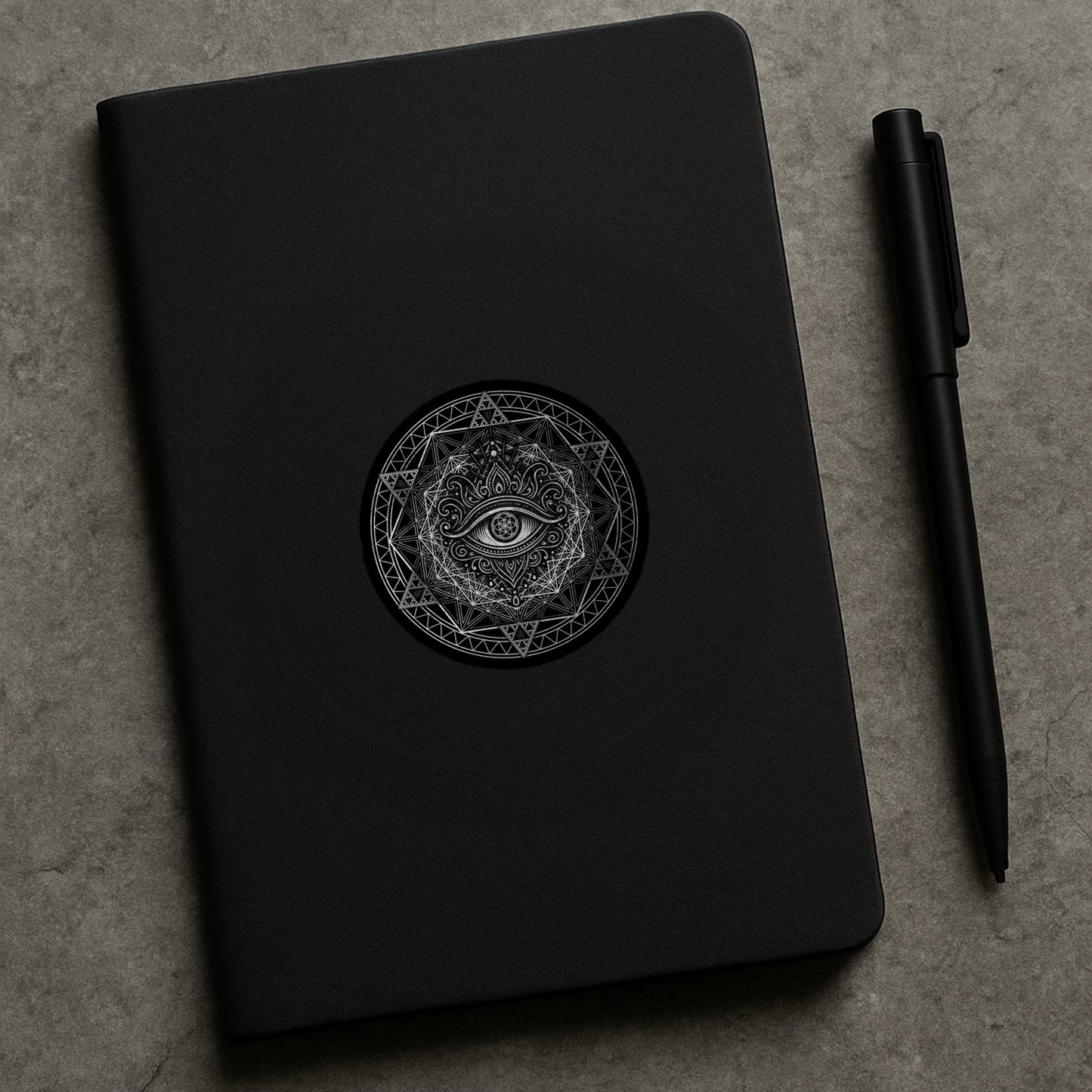 Silver Eye Mandala Sticker