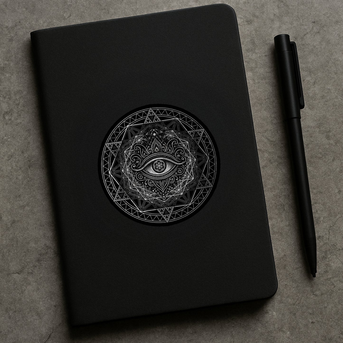 Silver Eye Mandala Sticker