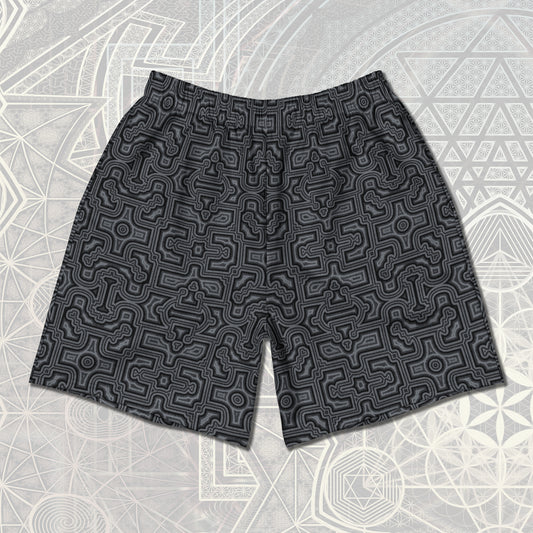 Shipibo Conibo Men's Athletic Long Shorts