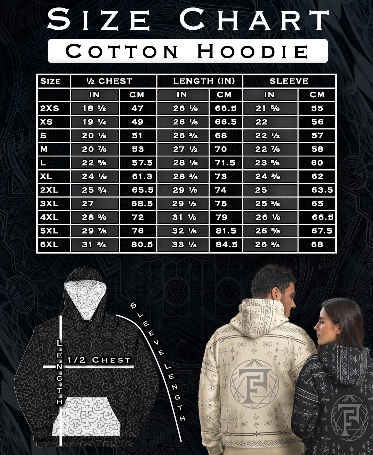 Lunar Resonance Unisex cotton hoodie