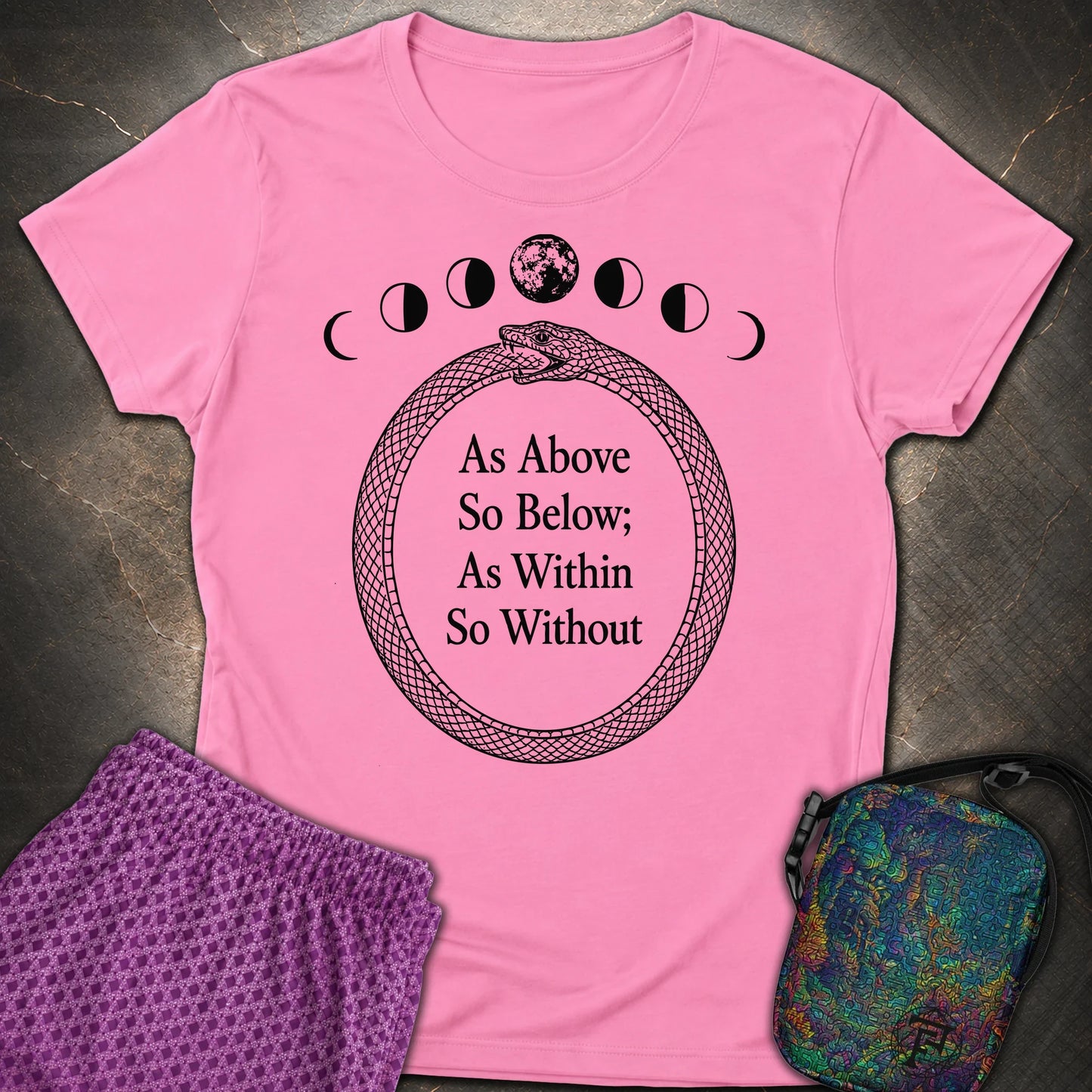As Above So Below Ouroboros - As Above So Below Ouroboros Womens T-Shirt - Azalea