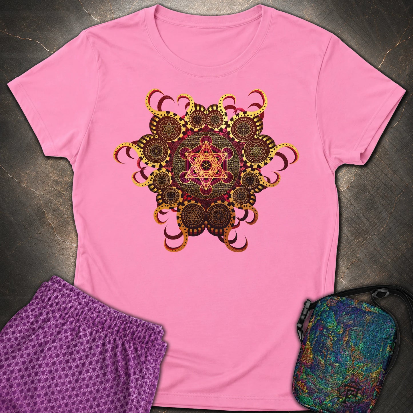 Organic Metatron - Organic Metatron Women’s T-shirt - Azalea