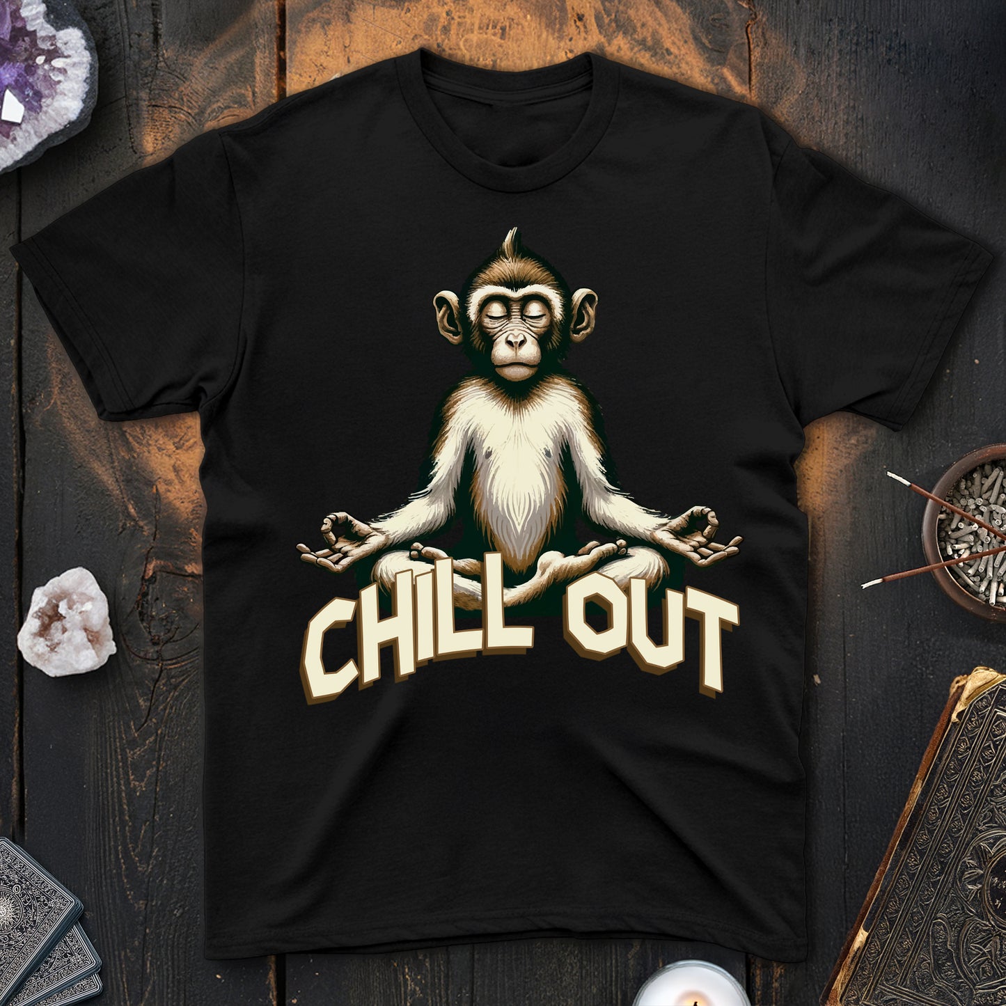 Chill Out Meditating Monkey T-Shirt