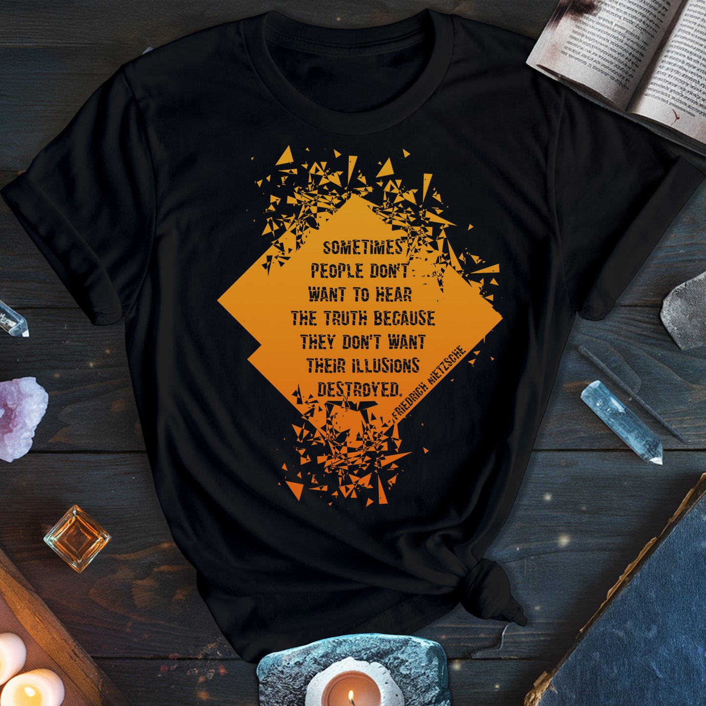 Friedrich Nietzsche Illusions Destroyed T-Shirt