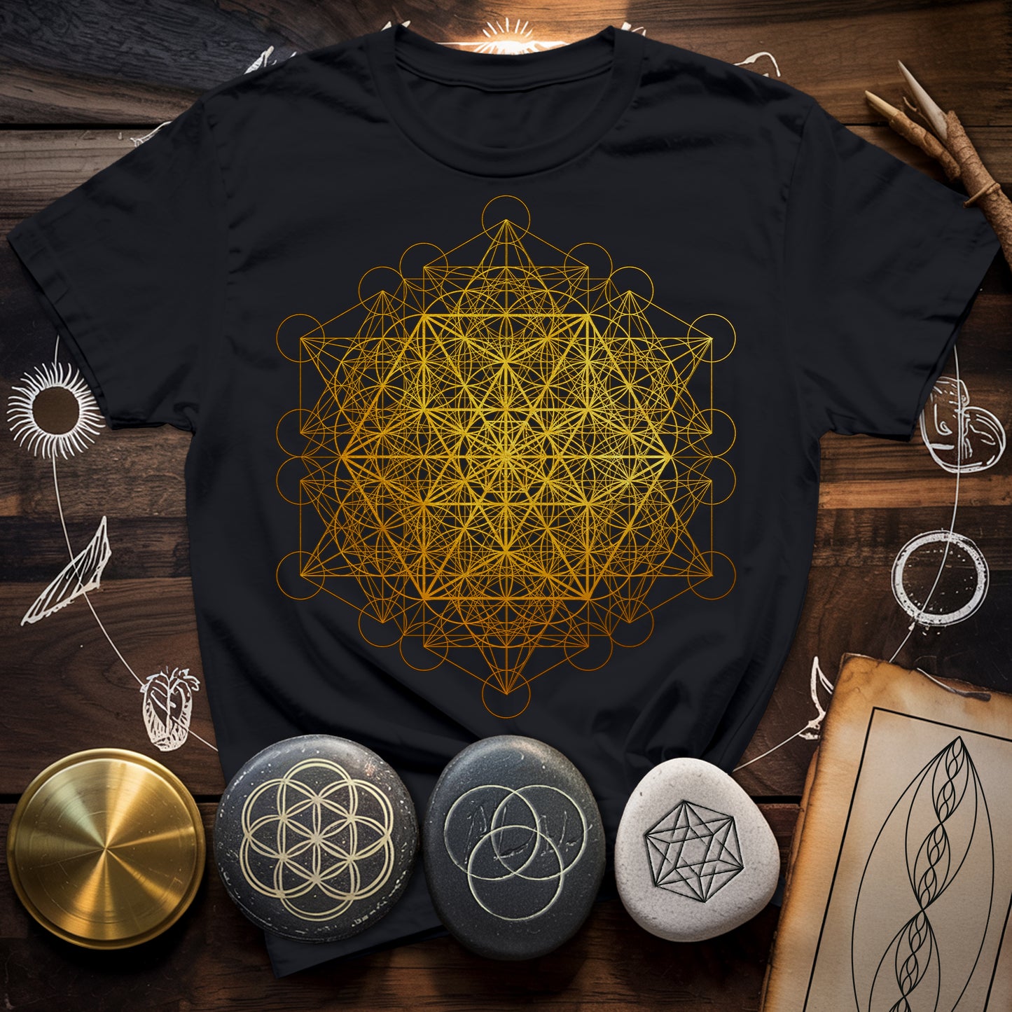 Metatron Vector Equilibrium T-Shirt