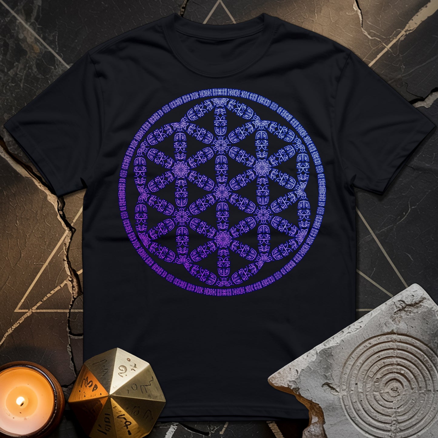 Seed Of Life Purple T-Shirt