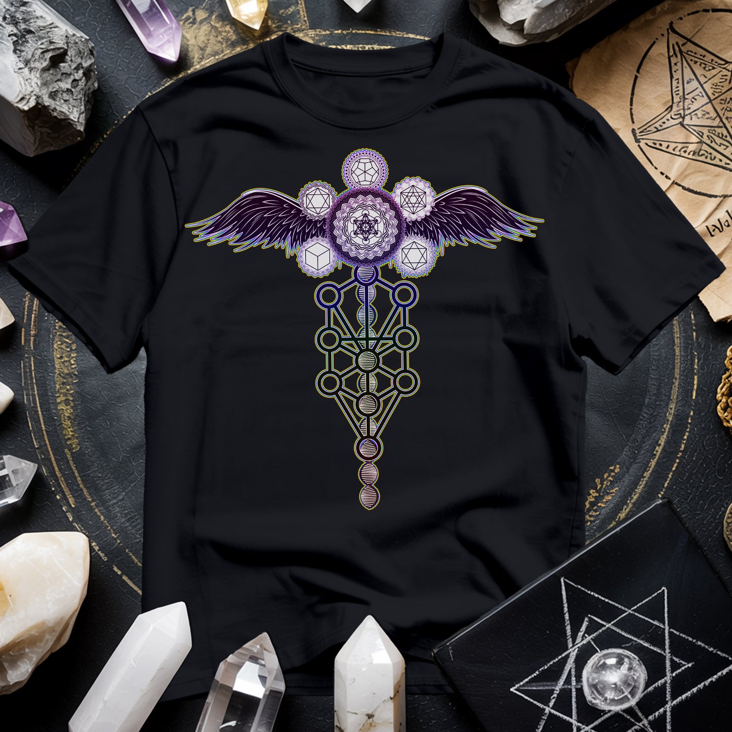Winged Metatron's Cube T-Shirt