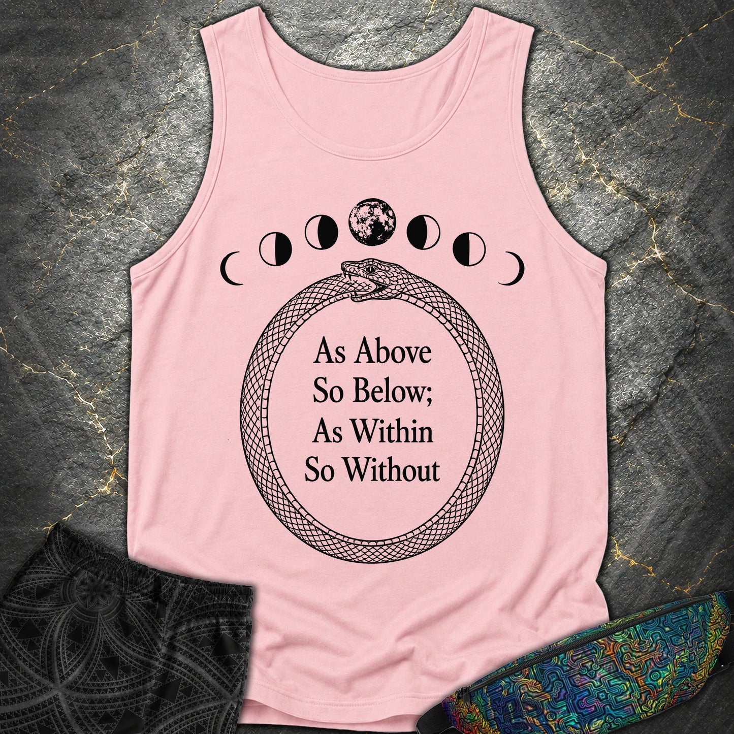 As Above So Below Ouroboros - As Above So Below Ouroboros Comfort Tank Top - Blossom