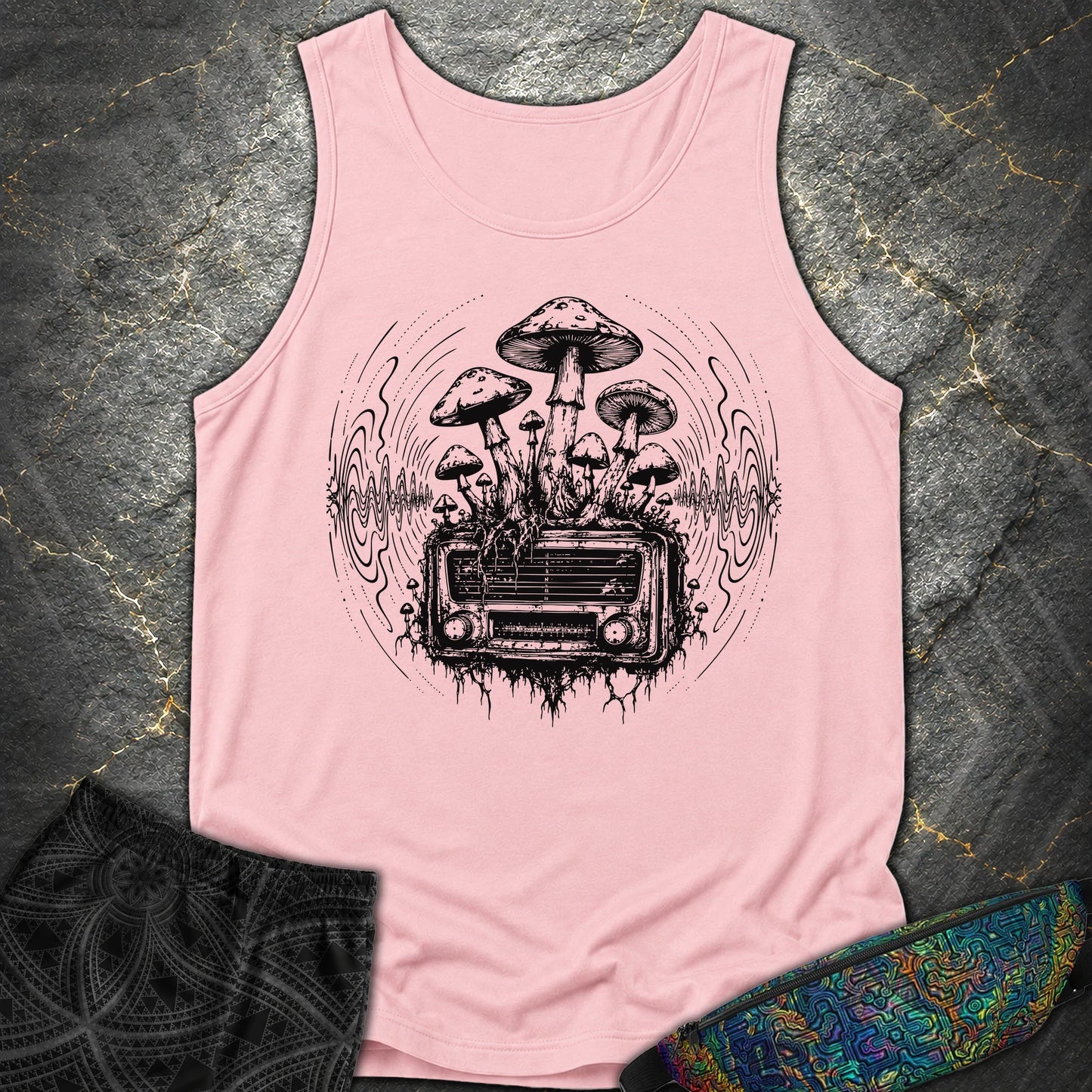 Mushroom Radio - Mushroom Radio Comfort Tank Top - Blossom
