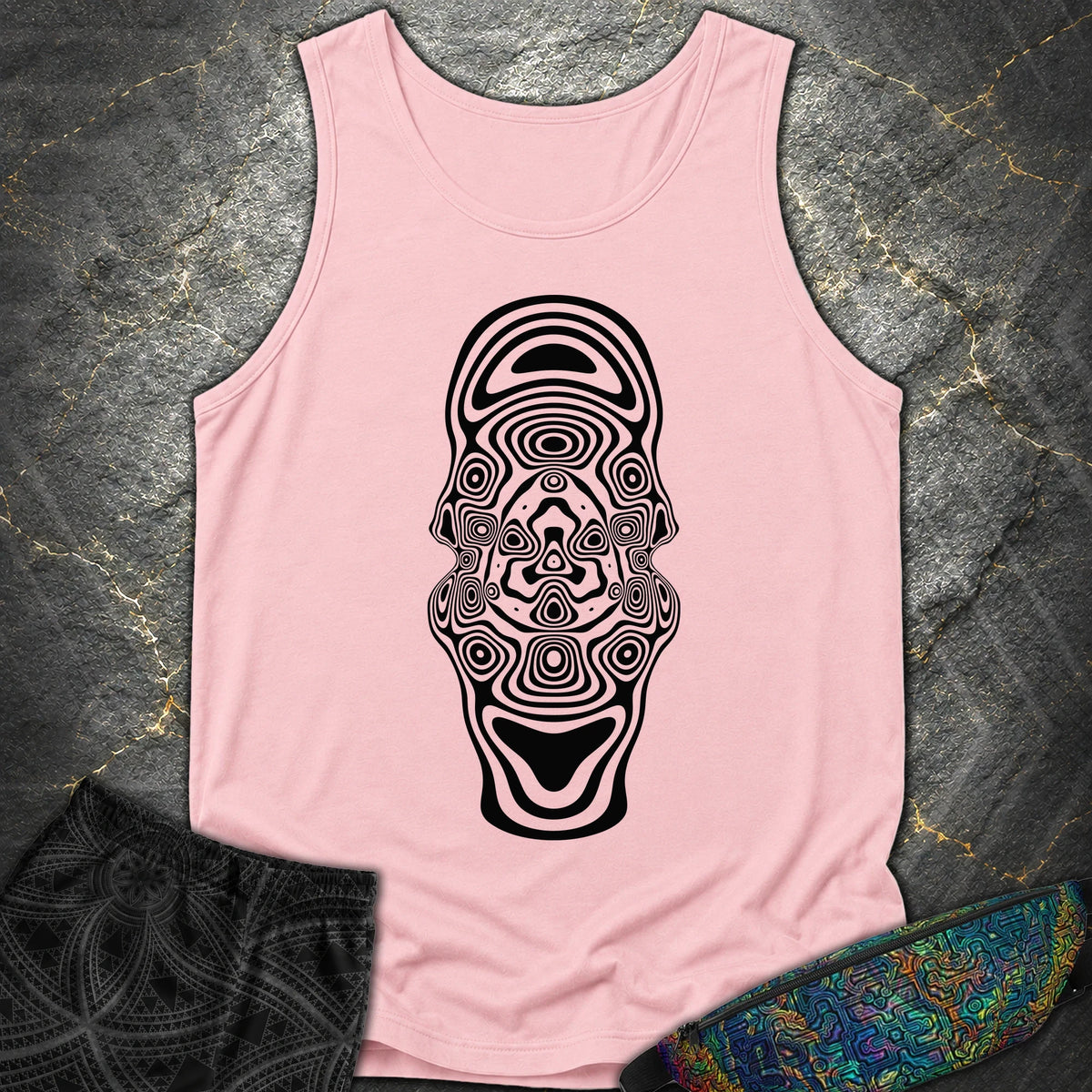 Mind Blown Black Comfort Tank Top - Mind Blown Black Comfort Tank Top - Blossom