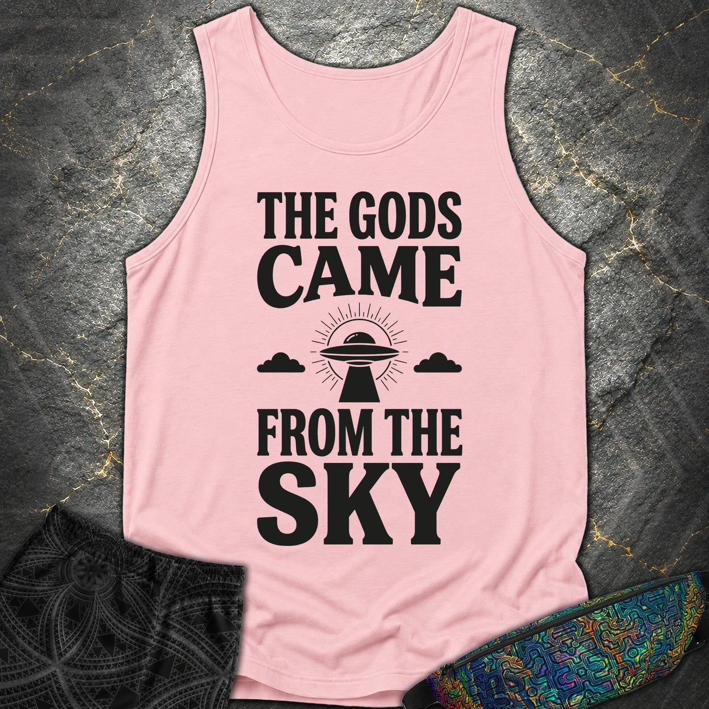 The Gods Come Ciemne - The Gods Come Ciemne Comfort Tank Top - Blossom