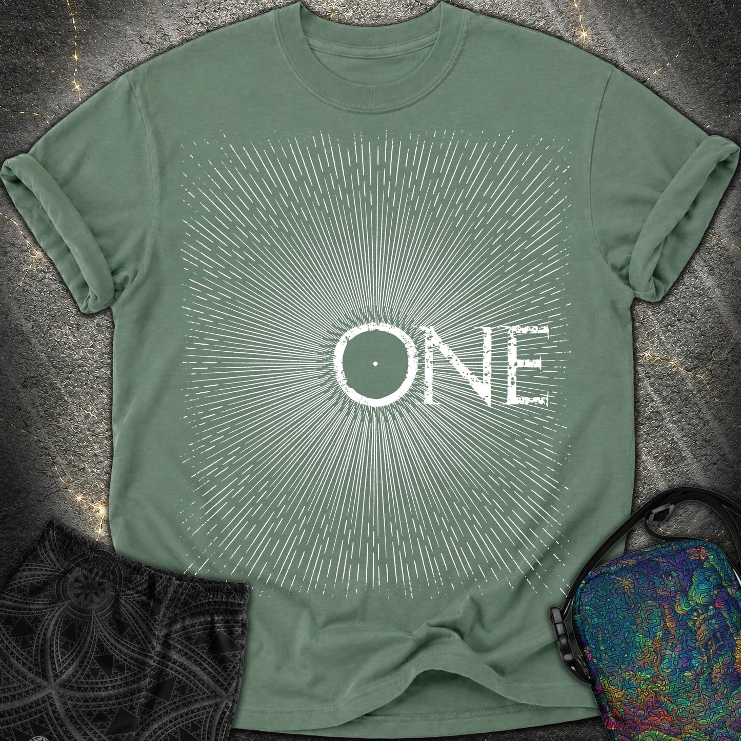 We Are All One Comfort T-Shirt - We Are All One Comfort T-Shirt - Blue Spruce