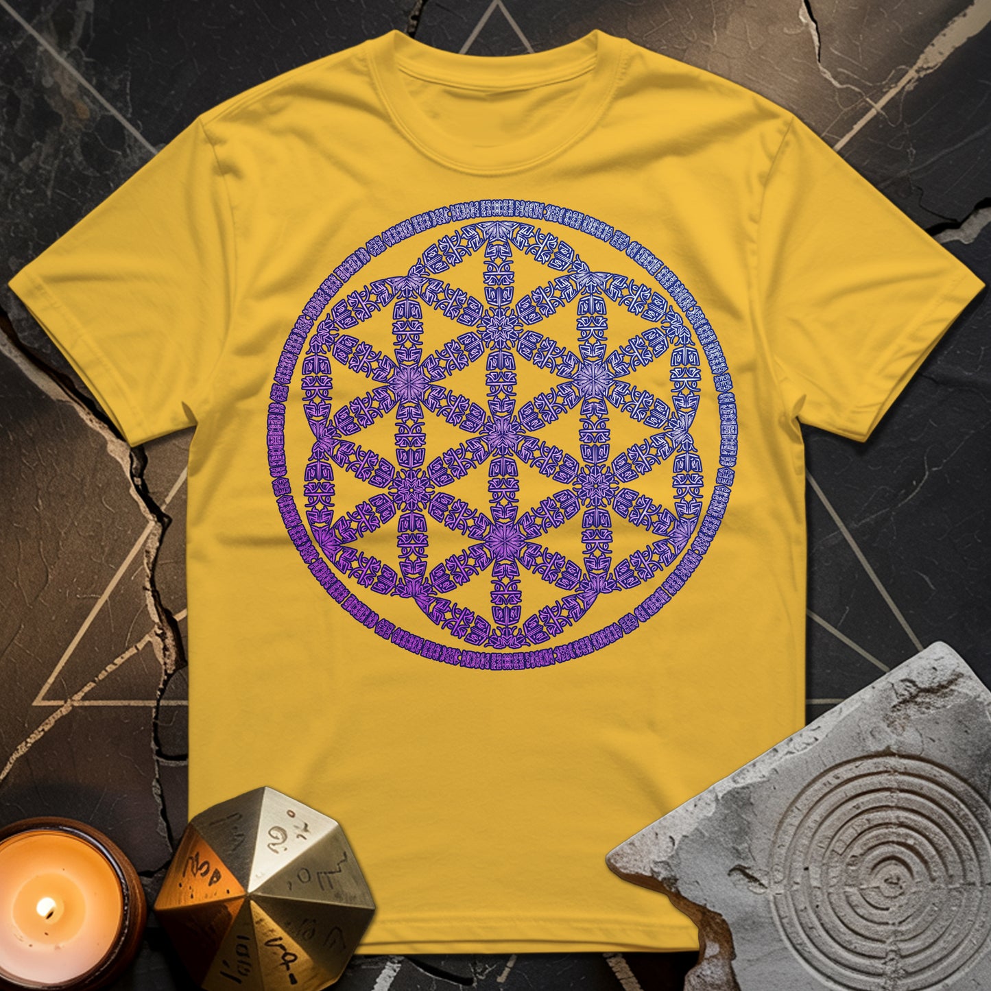 Seed Of Life Purple T-Shirt