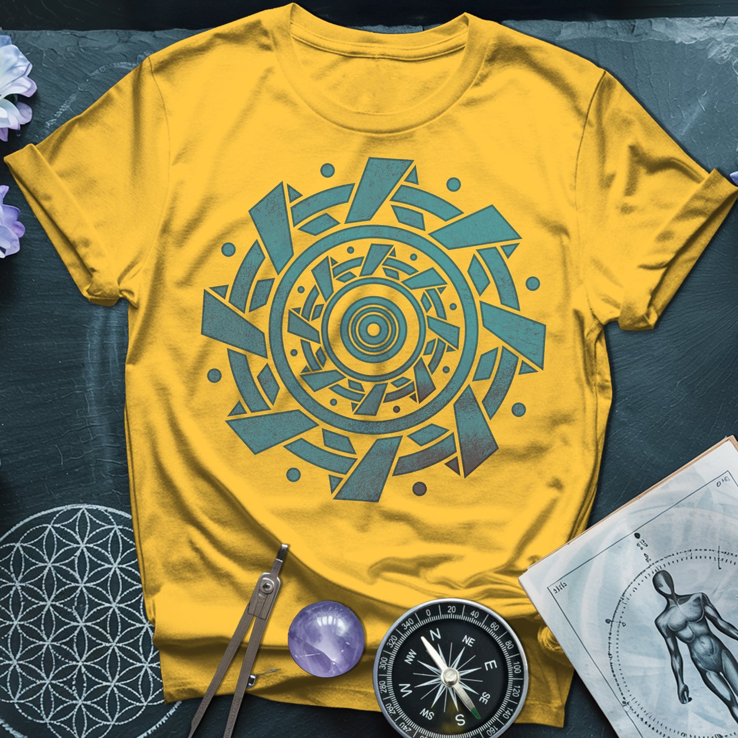 Crop Circle Blue T-Shirt