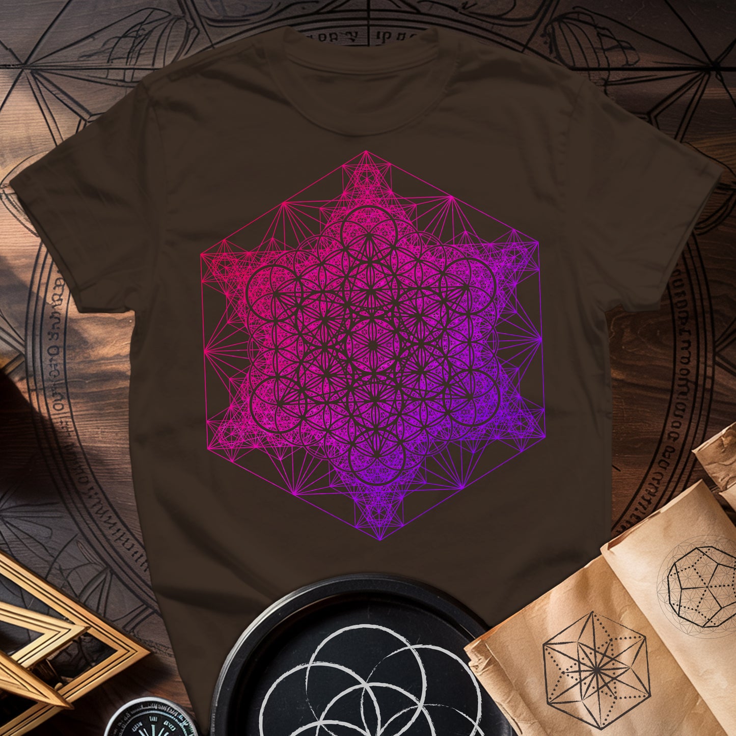 Metatron Fractal Super Structure T-Shirt
