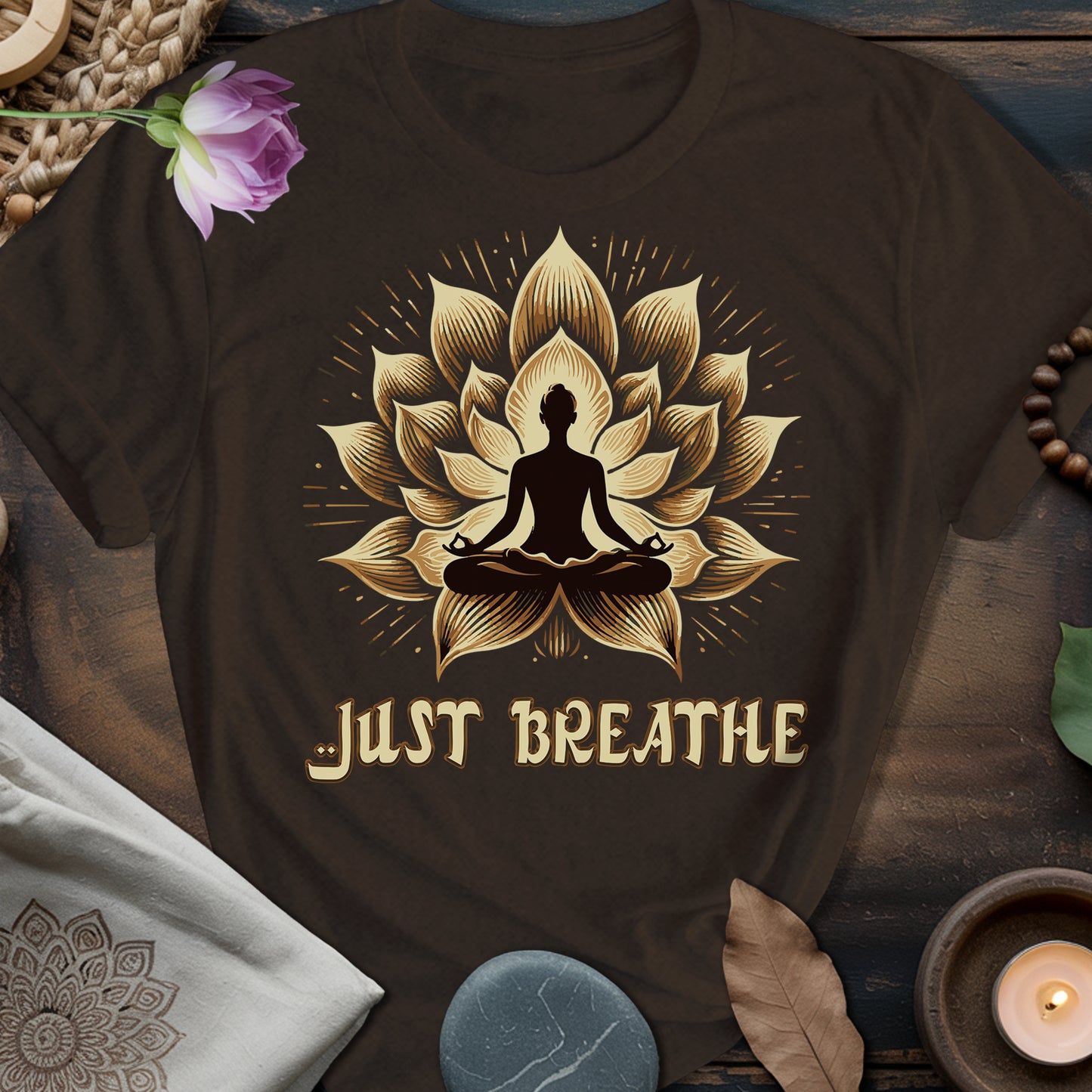 Just Breath Yoga Lotus T-Shirt