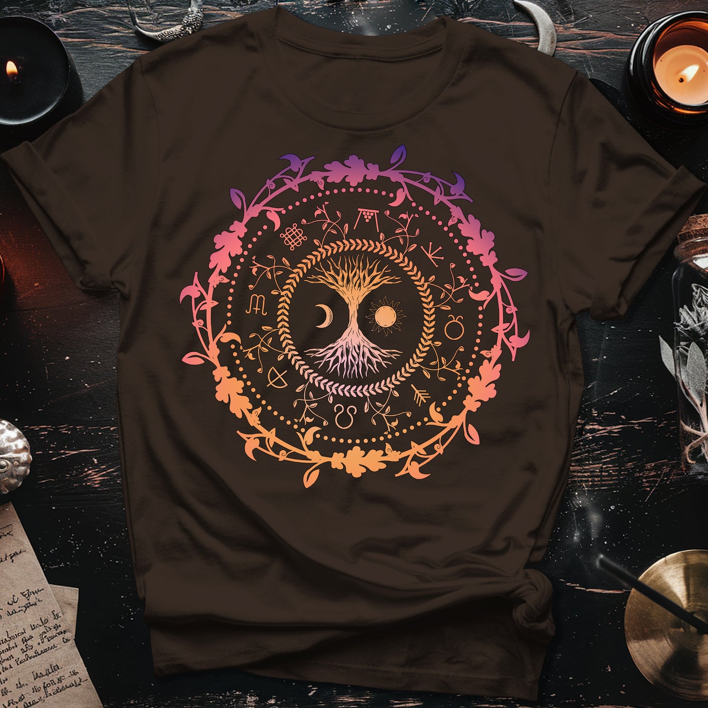 Wiccan Compass T-Shirt