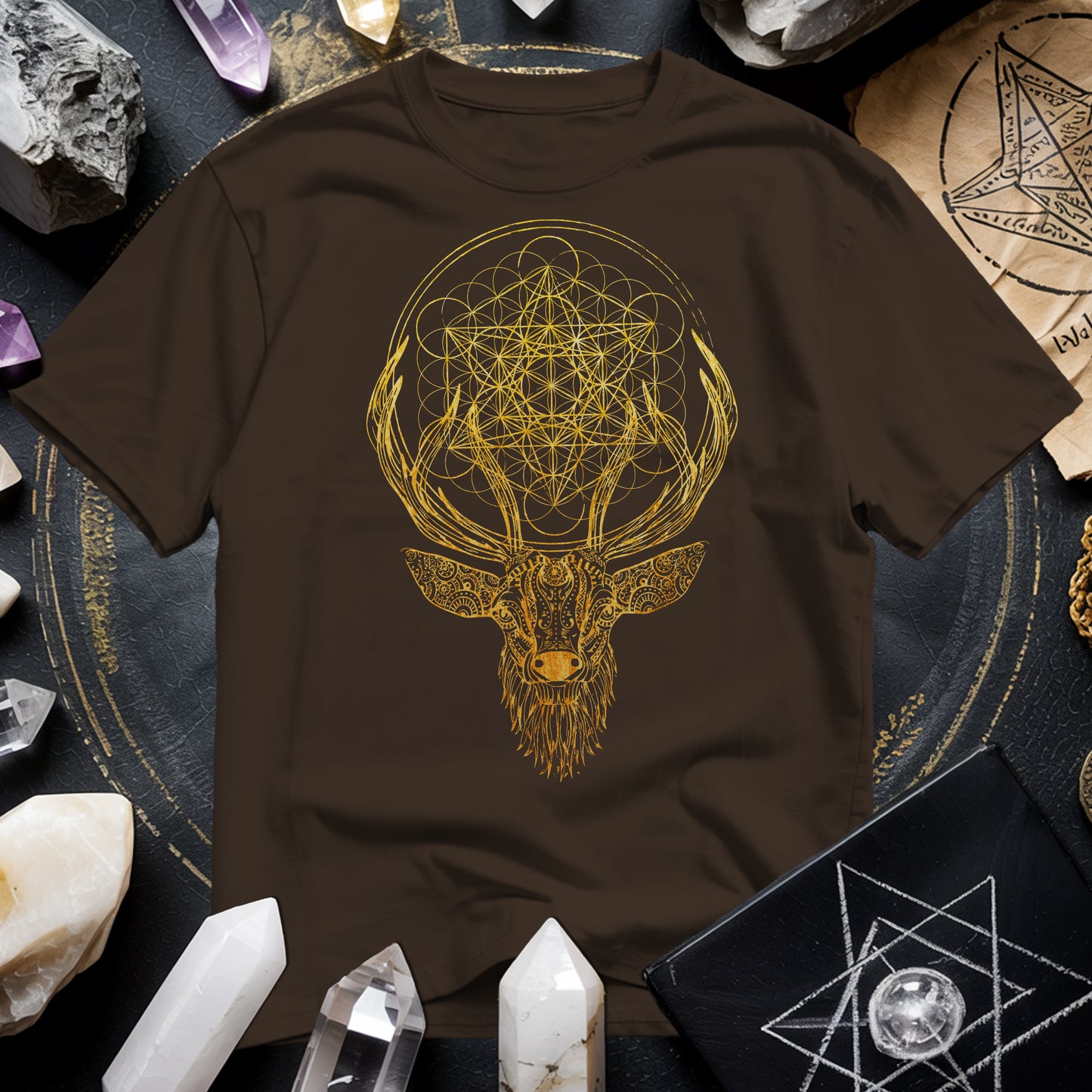 Metatron's Cube Deer T-Shirt