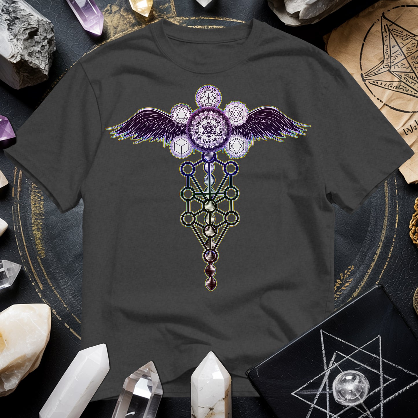 Winged Metatron's Cube T-Shirt