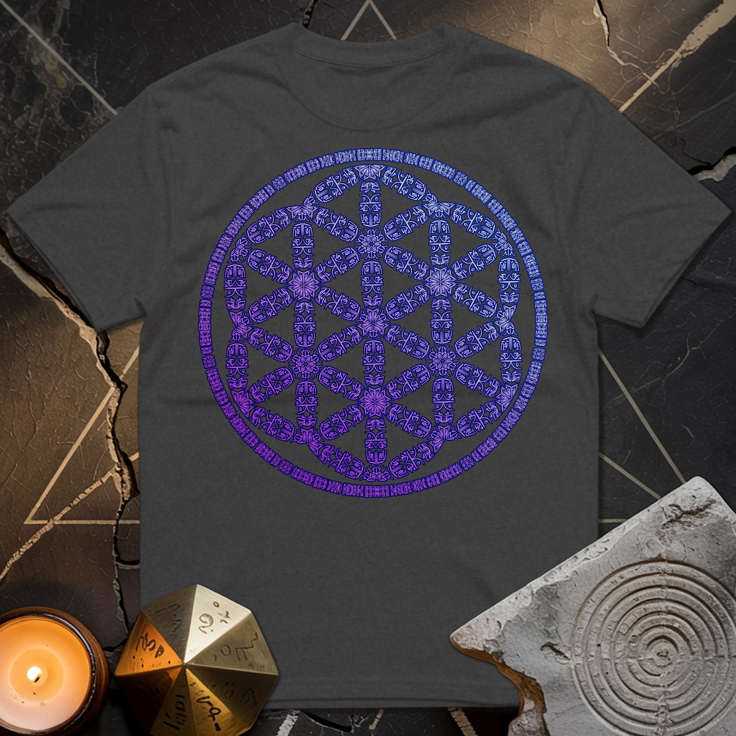 Seed Of Life Purple T-Shirt