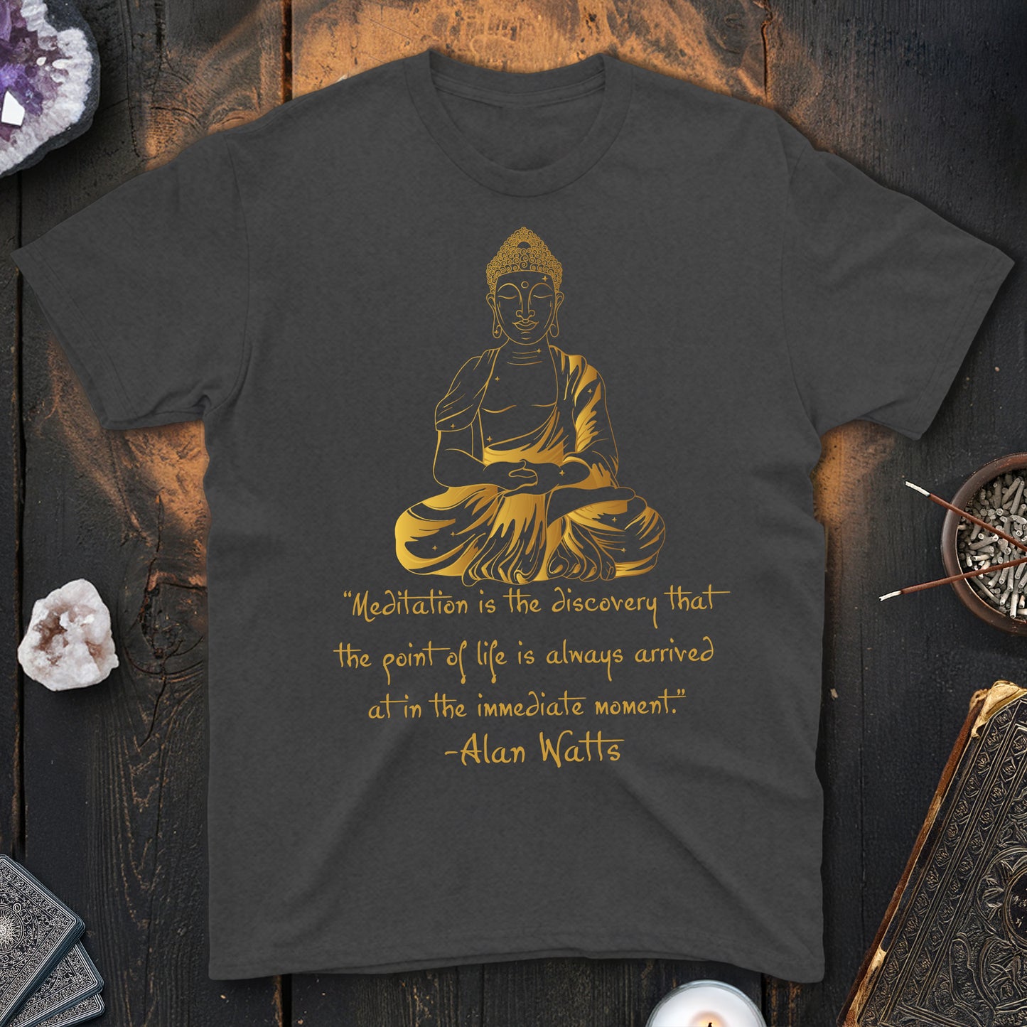 Alan Watts Meditation Buddha T-Shirt