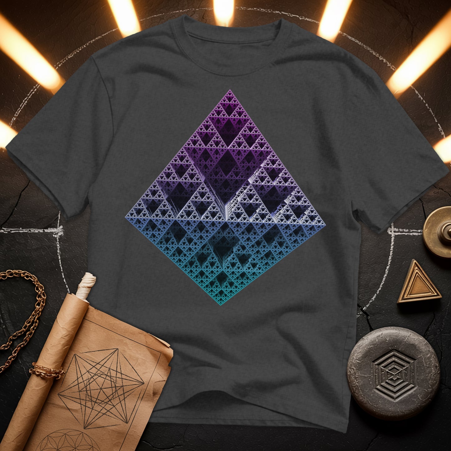 Sierpinski 3D Fractal T-Shirt