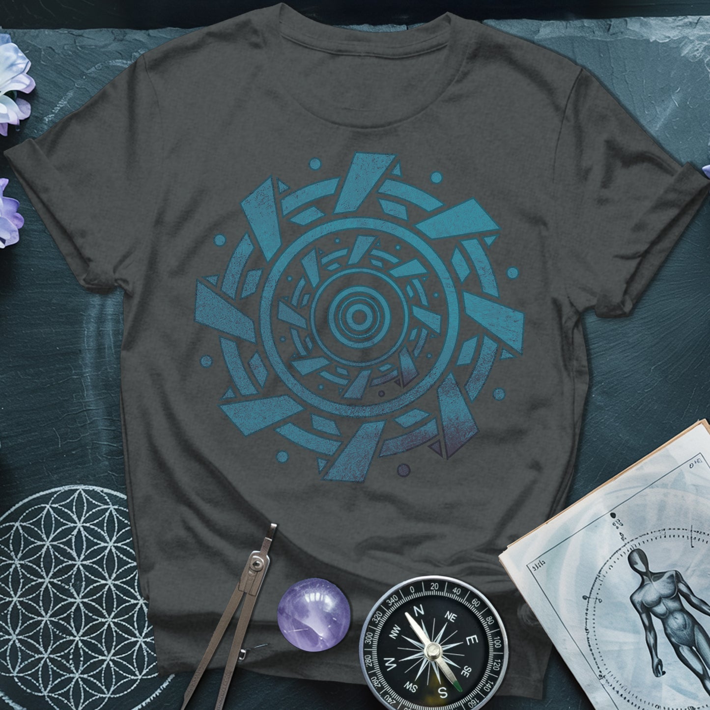 Crop Circle Blue T-Shirt