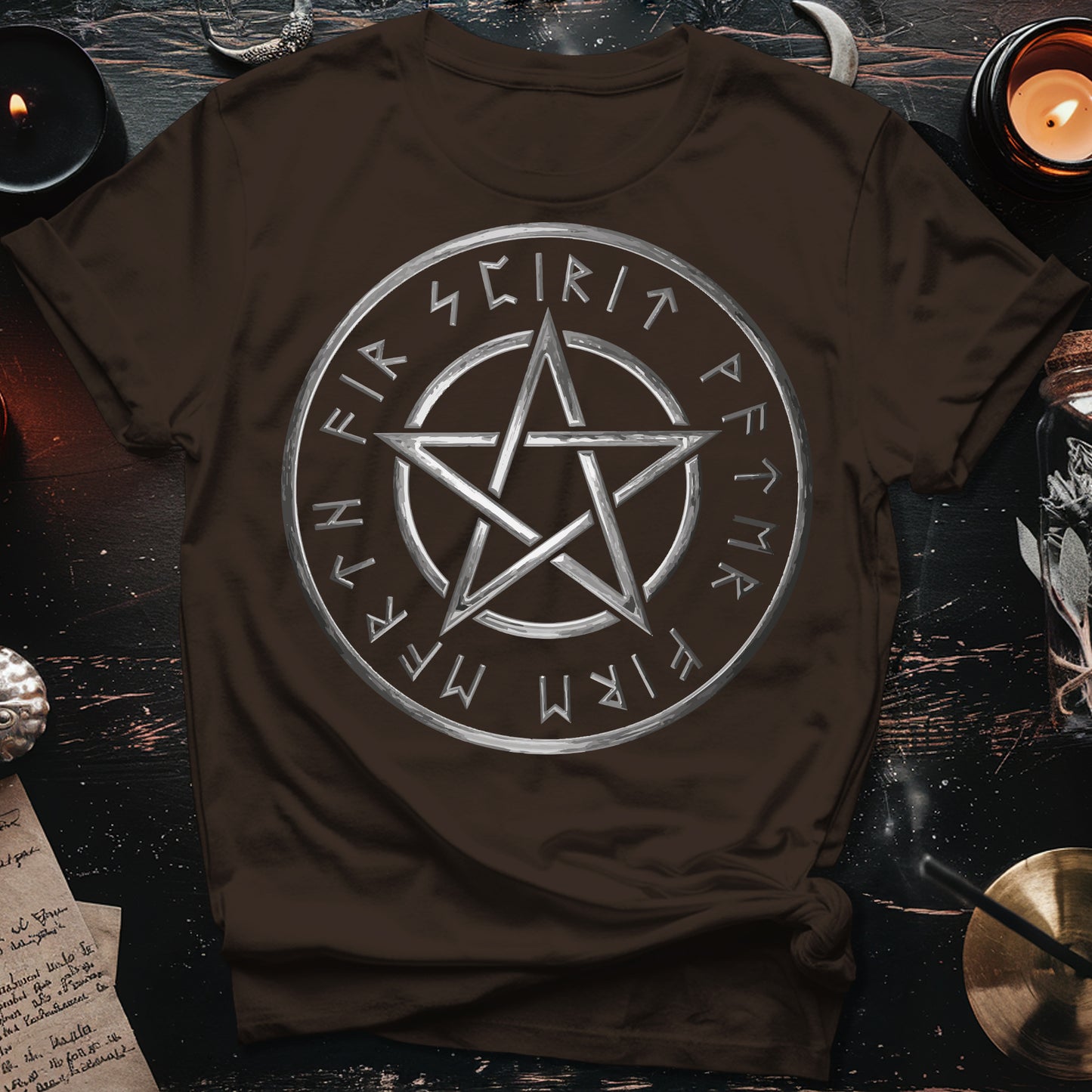 Pentagram Runes Witchcraft T-Shirt