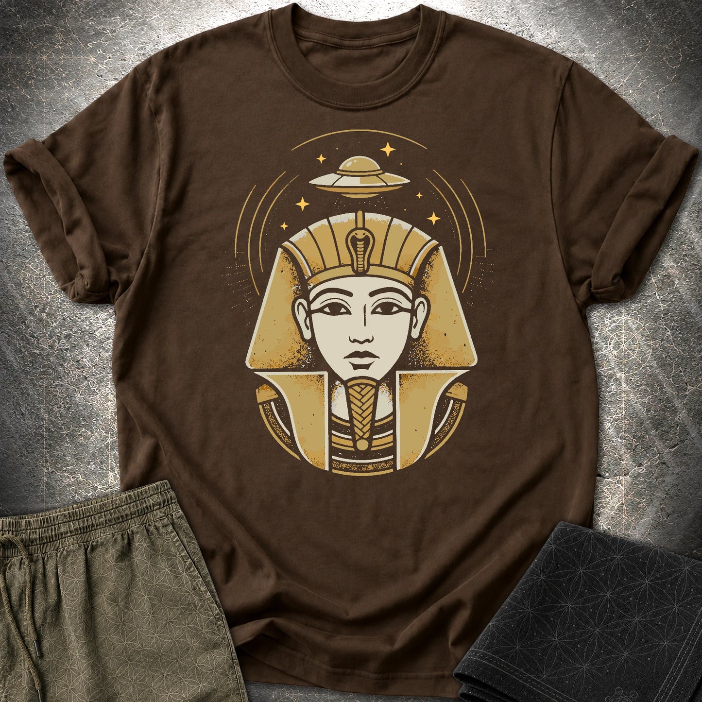 Faraon Ufo - Faraon Ufo T-Shirt - Dark Chocolate