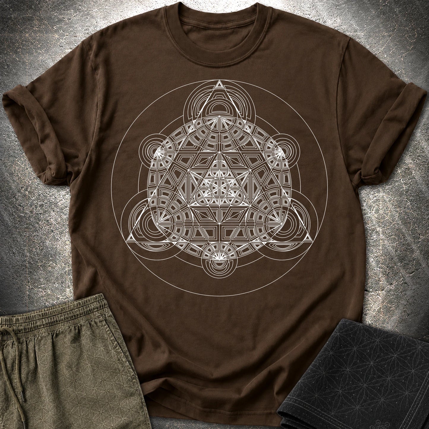 Sacred Mosaic T-Shirt - Sacred Mosaic T-Shirt - Dark Chocolate