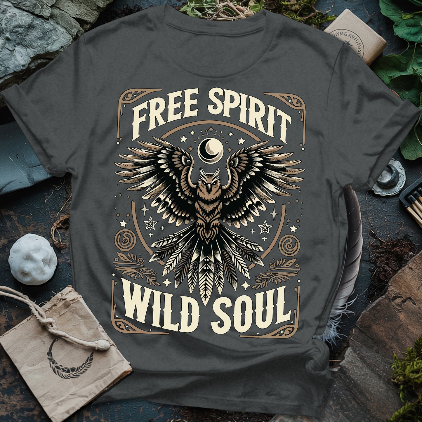 Free Spirit Wild Soul Owl T-Shirt