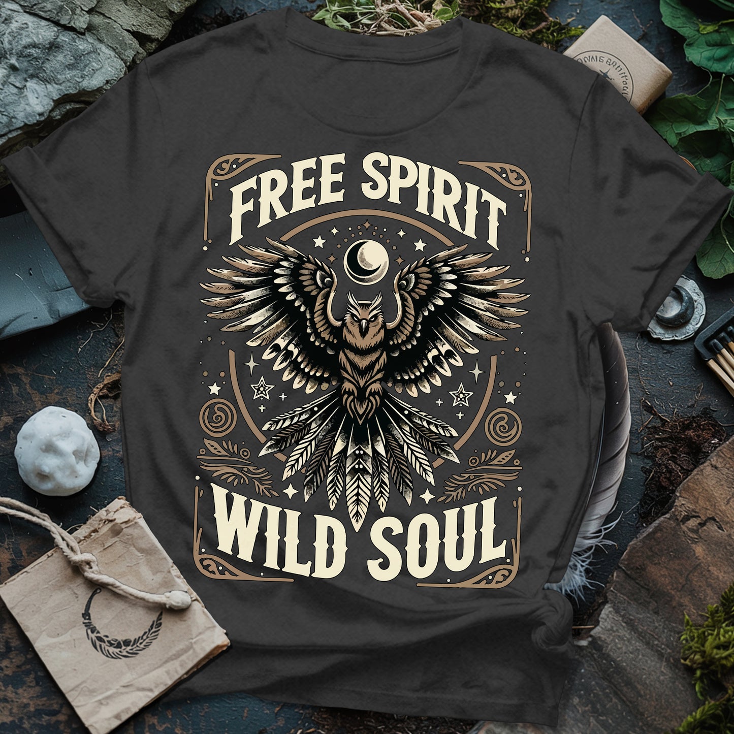 Free Spirit Wild Soul Owl T-Shirt