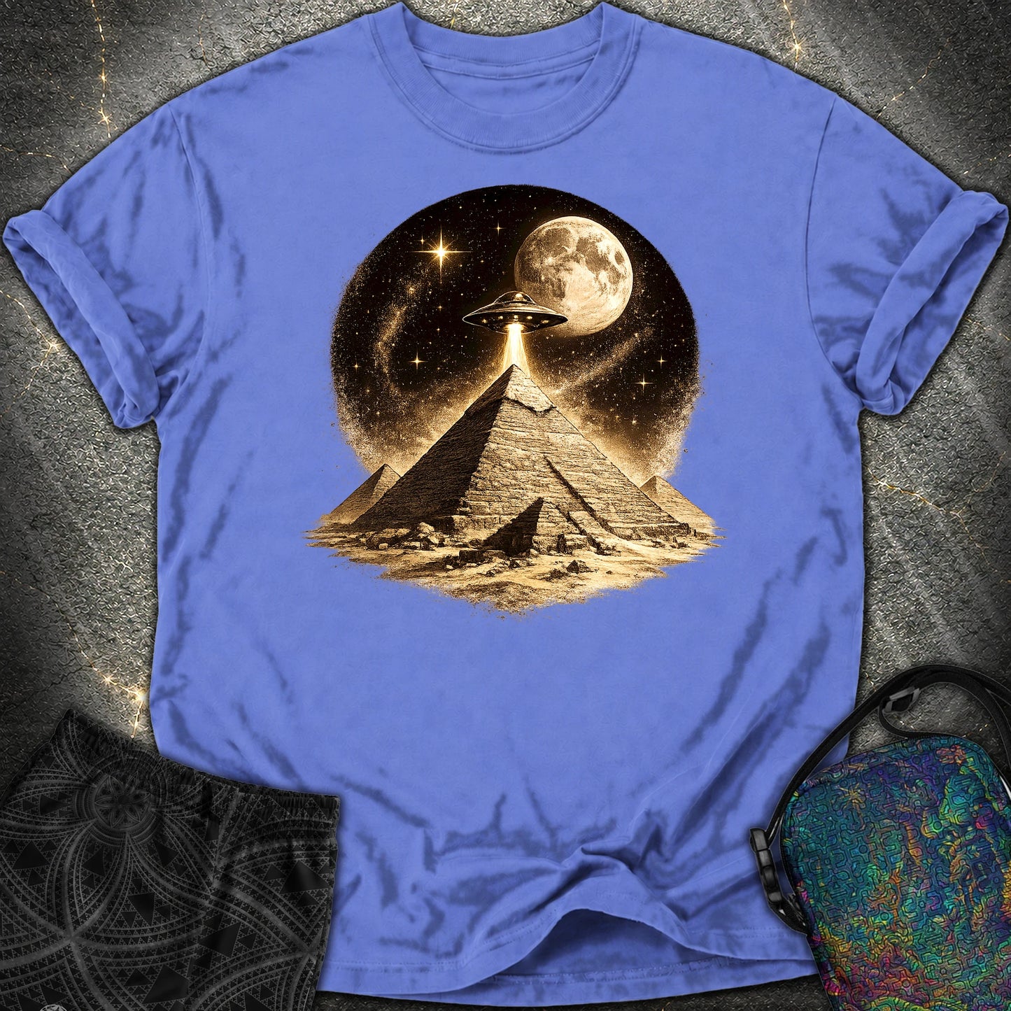 Giza Pyramid Maøe - Giza Pyramid Maøe Comfort T-Shirt - Flo Blue