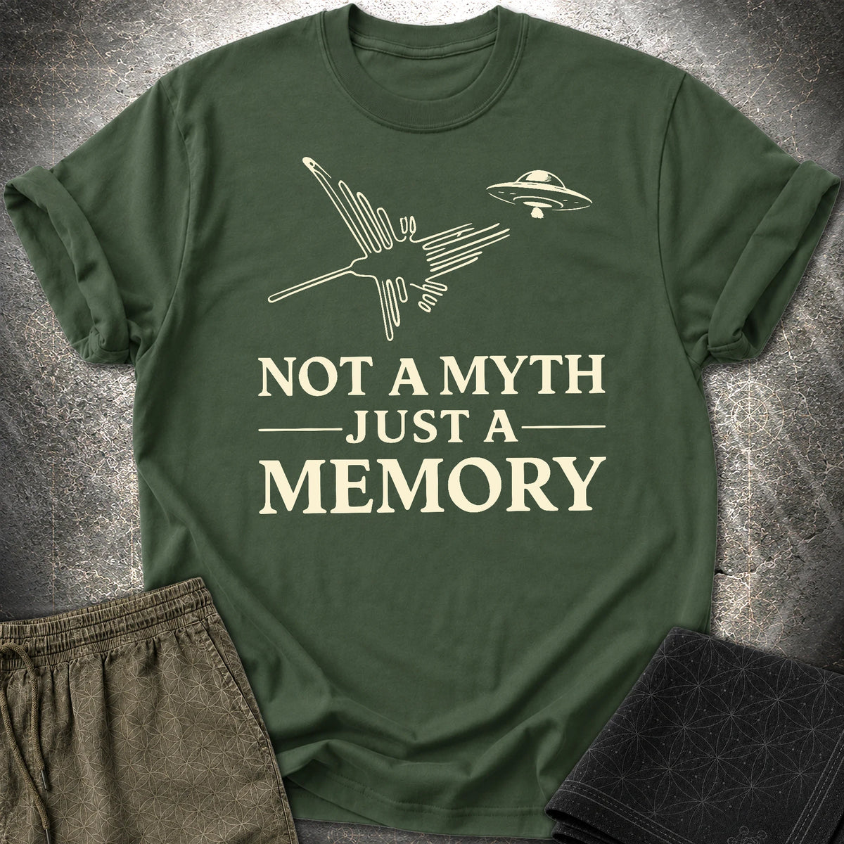NOT MYTH JUST MEMORY - NOT MYTH JUST MEMORY T-Shirt - Forest Green