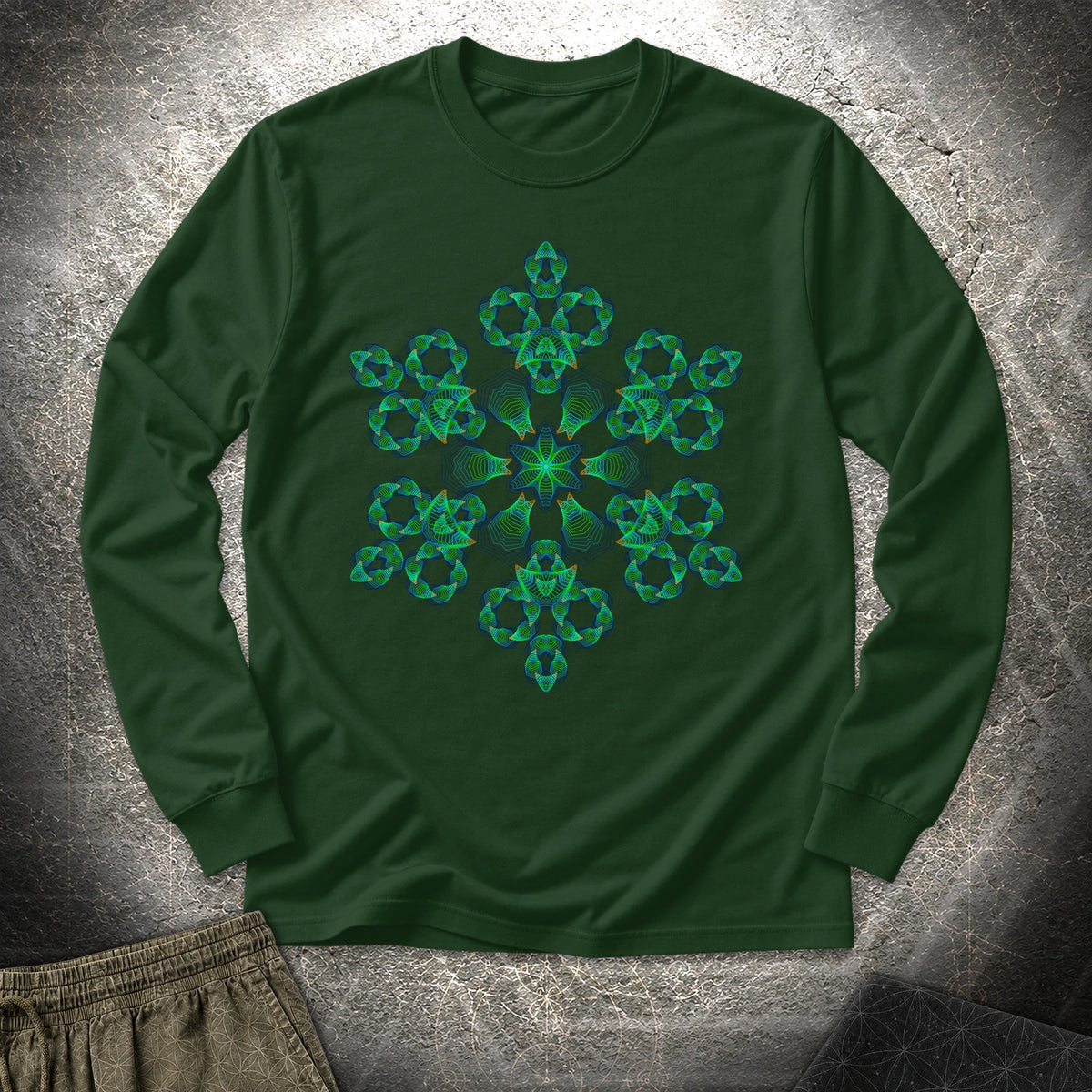 1 - 1 Long Sleeve Shirt - Forest Green