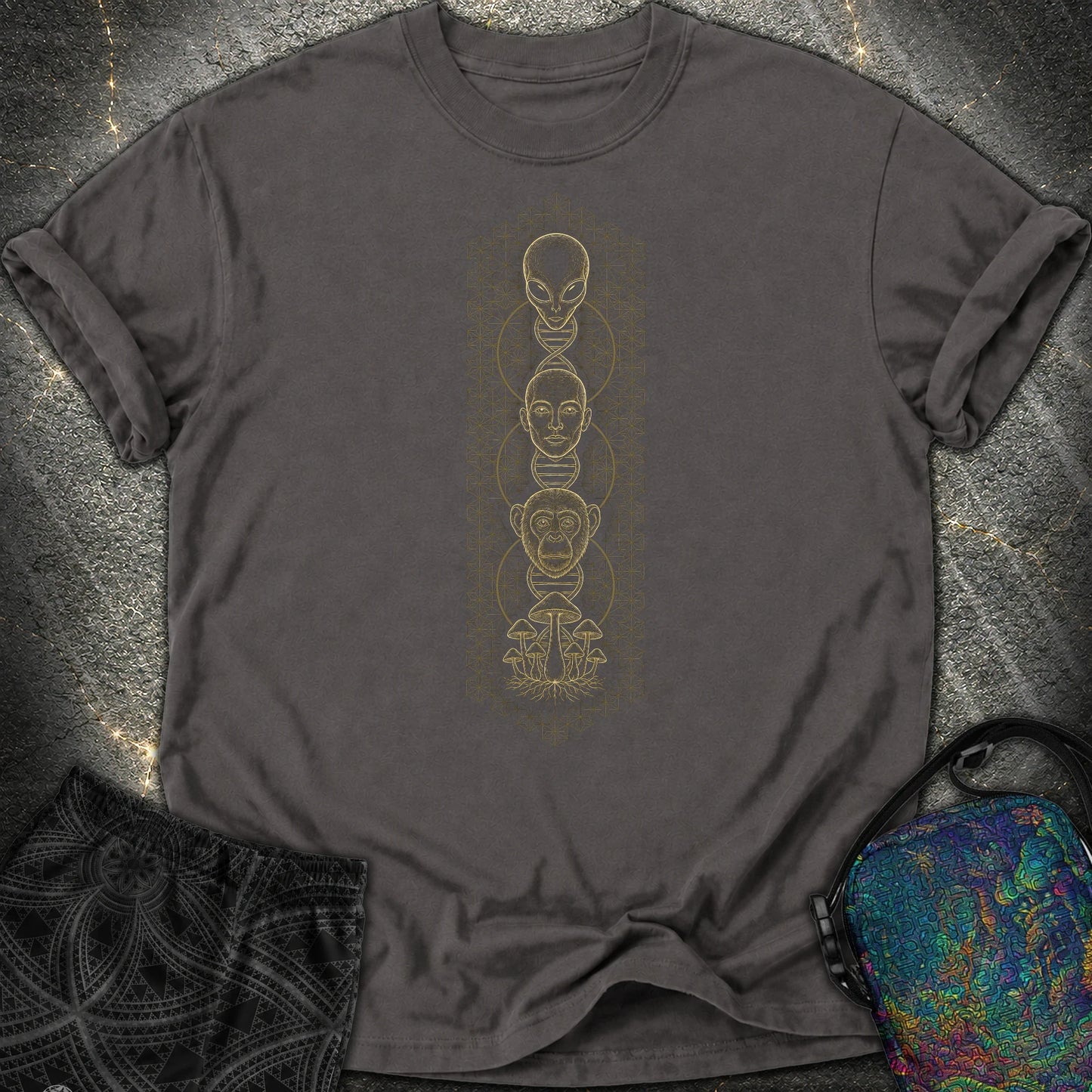 Alien Evolution Comfort T-Shirt - Alien Evolution Comfort T-Shirt - Graphite
