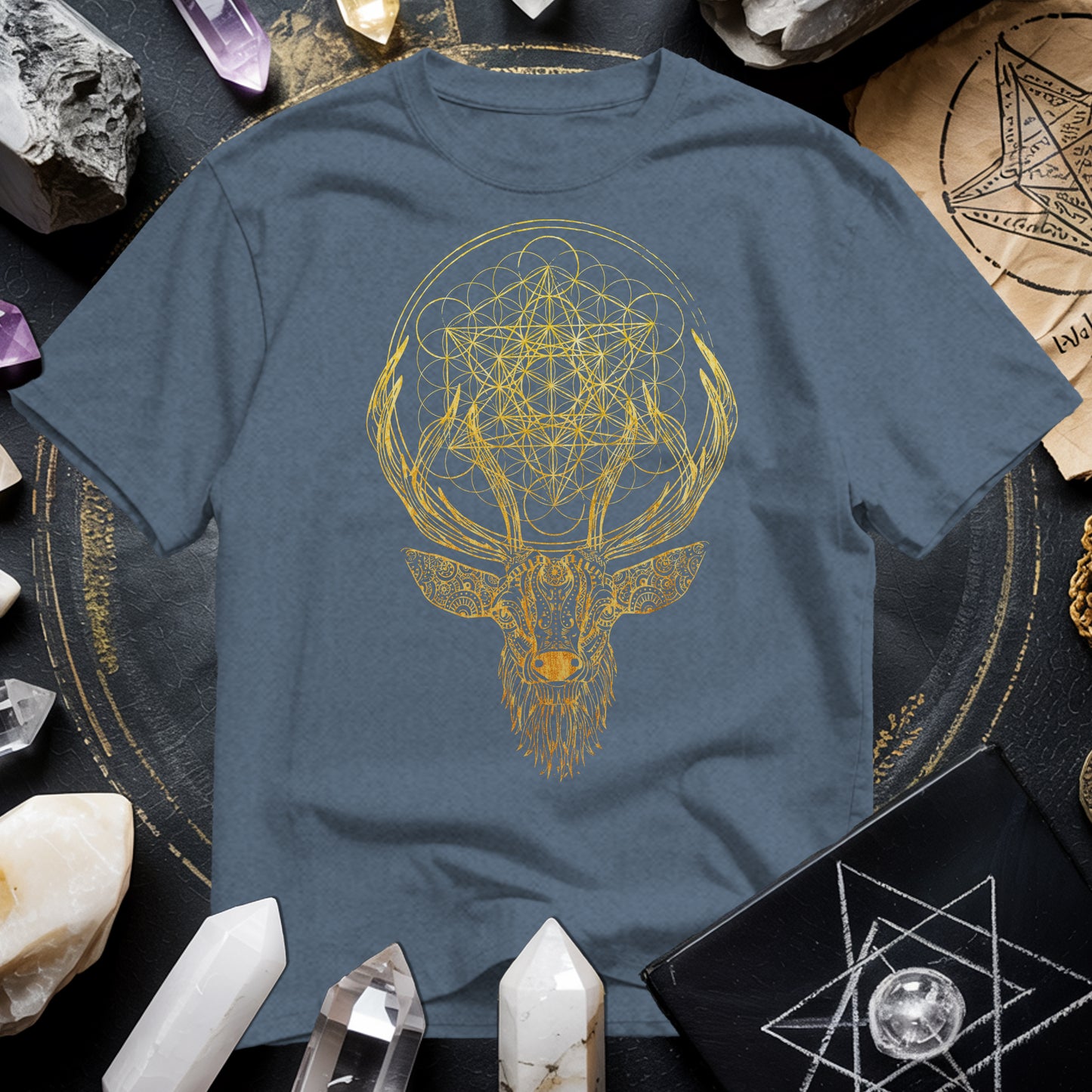 Metatron's Cube Deer T-Shirt
