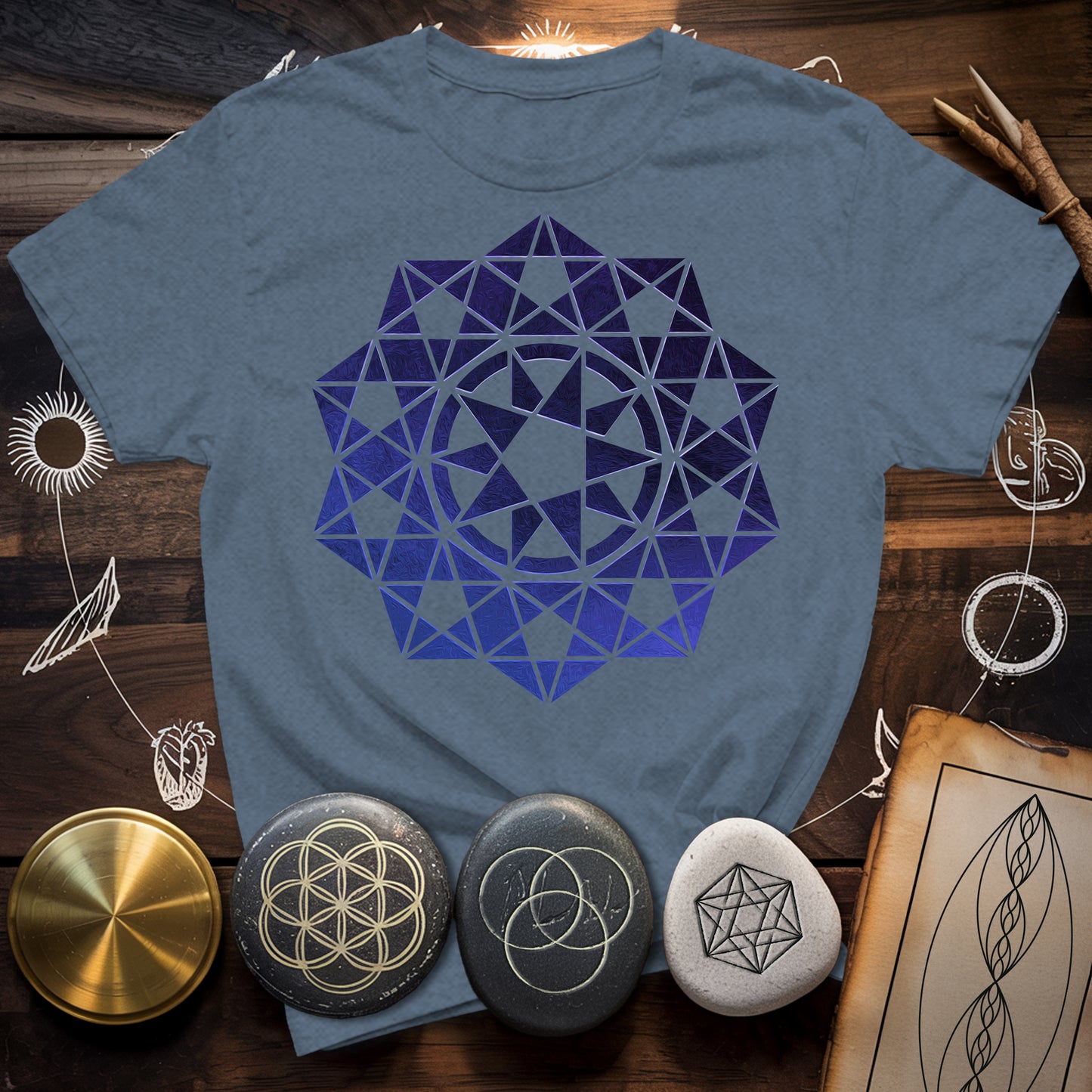 Crop Circle Purple T-Shirt