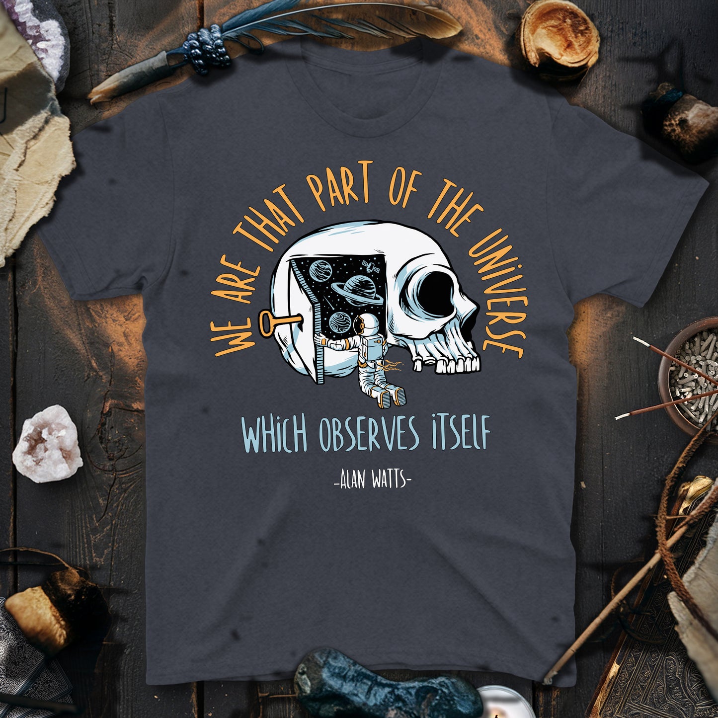 Alan Watts Part Of Universe T-Shirt