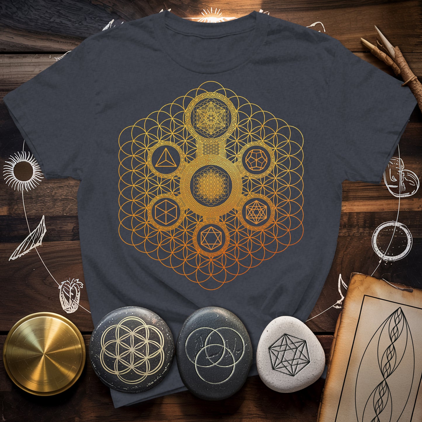 Metatron's Platonic Solids T-Shirt