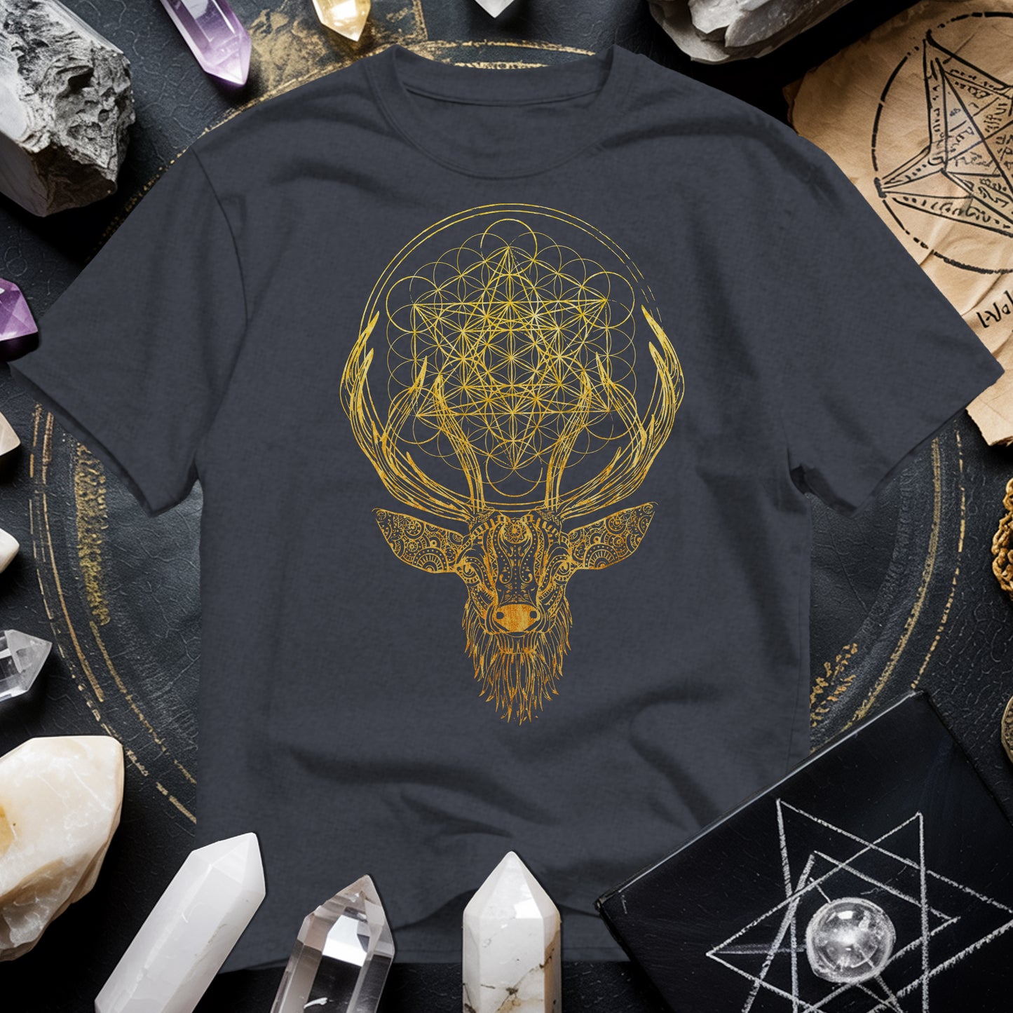Metatron's Cube Deer T-Shirt
