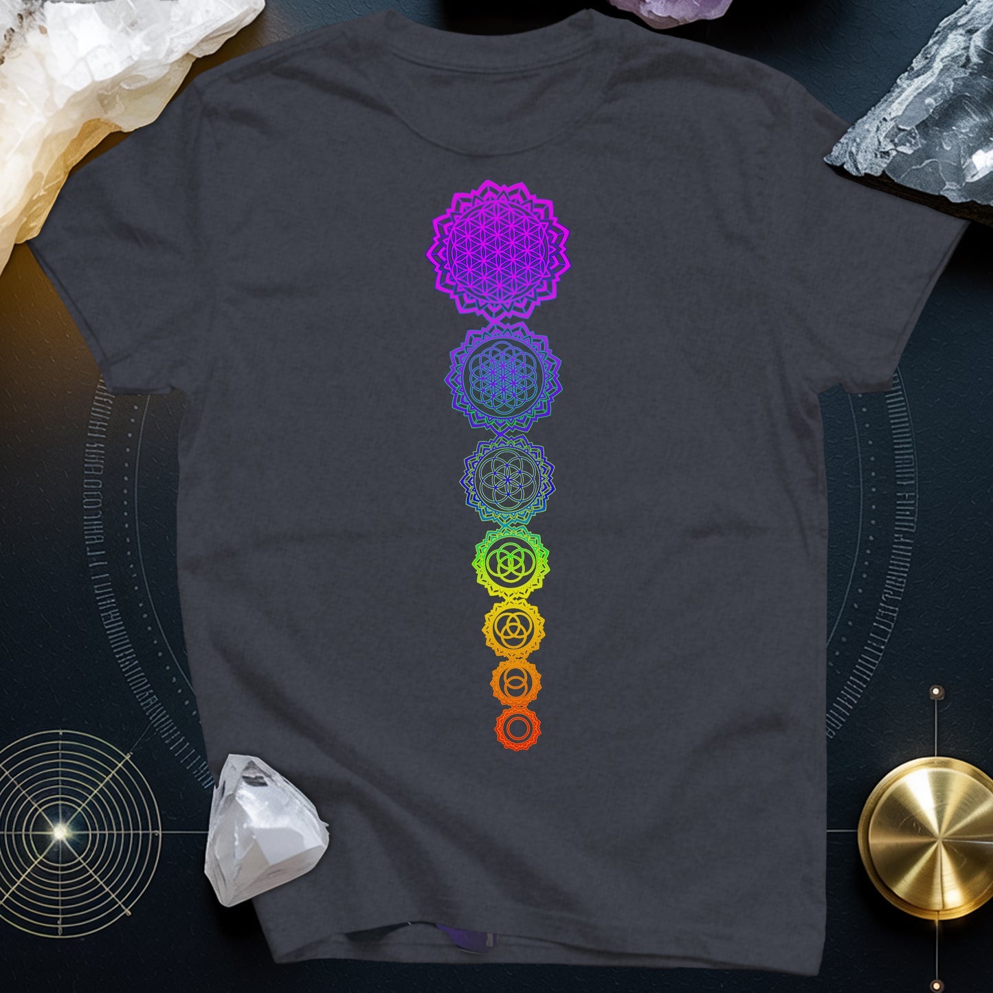 Flower Of Life Chakras T-Shirt