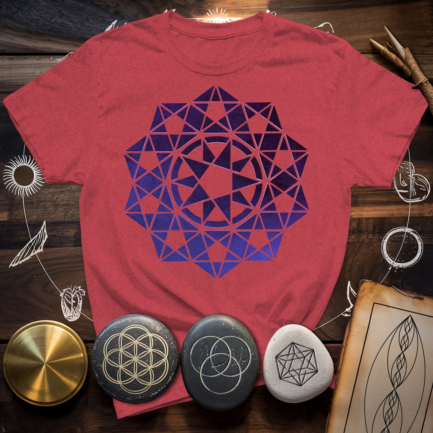 Crop Circle Purple T-Shirt