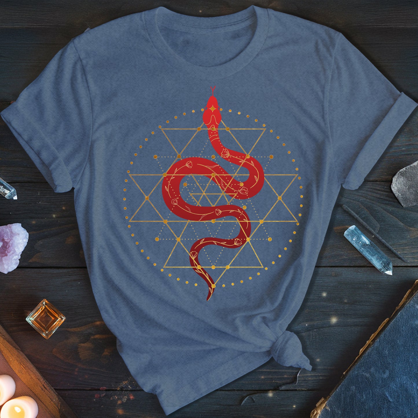 Sri Yantra Snake T-Shirt