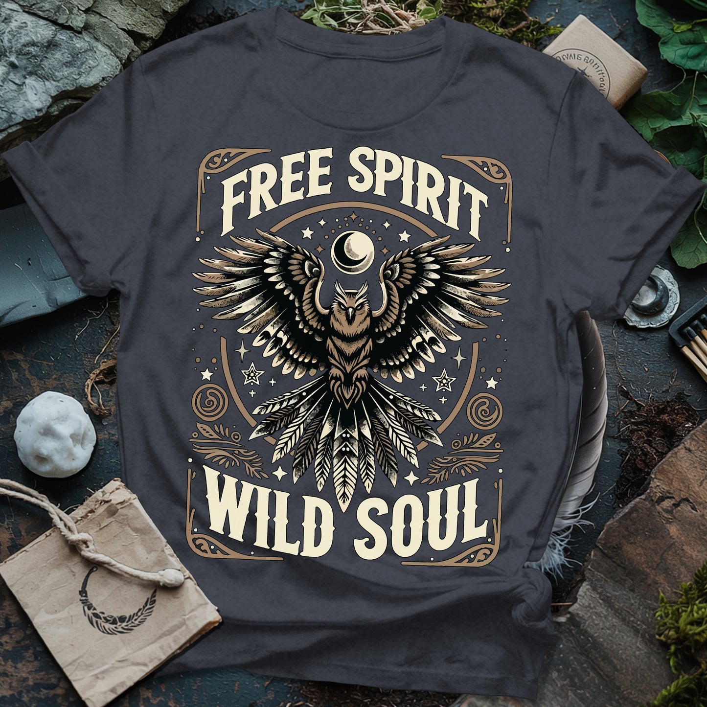 Free Spirit Wild Soul Owl T-Shirt
