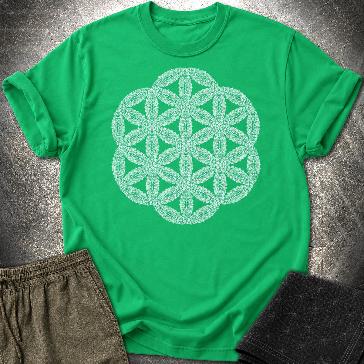 Organic Seed Of Life T-Shirt - Organic Seed Of Life T-Shirt - Irish Green