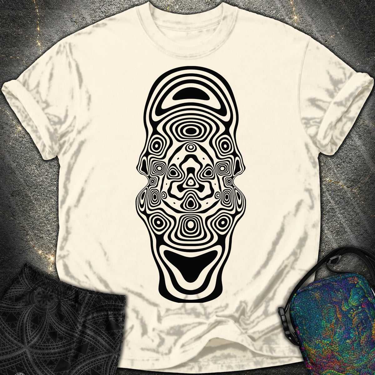 Mind Blown Black Comfort T-Shirt - Mind Blown Black Comfort T-Shirt - Ivory