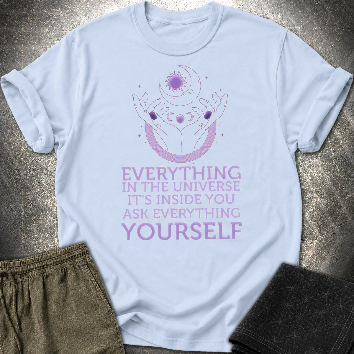 Everything Is Inside You T-Shirt - Everything Is Inside You T-Shirt - Light Blue