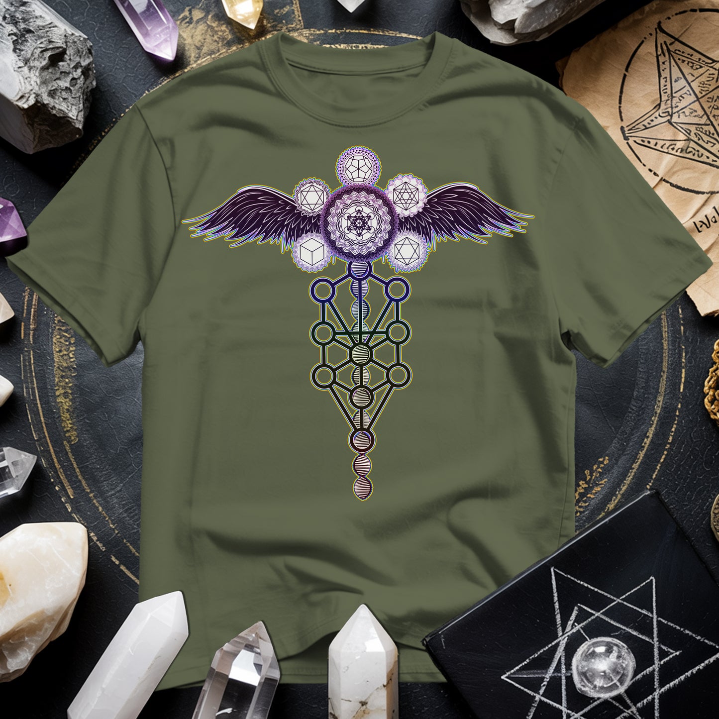 Winged Metatron's Cube T-Shirt