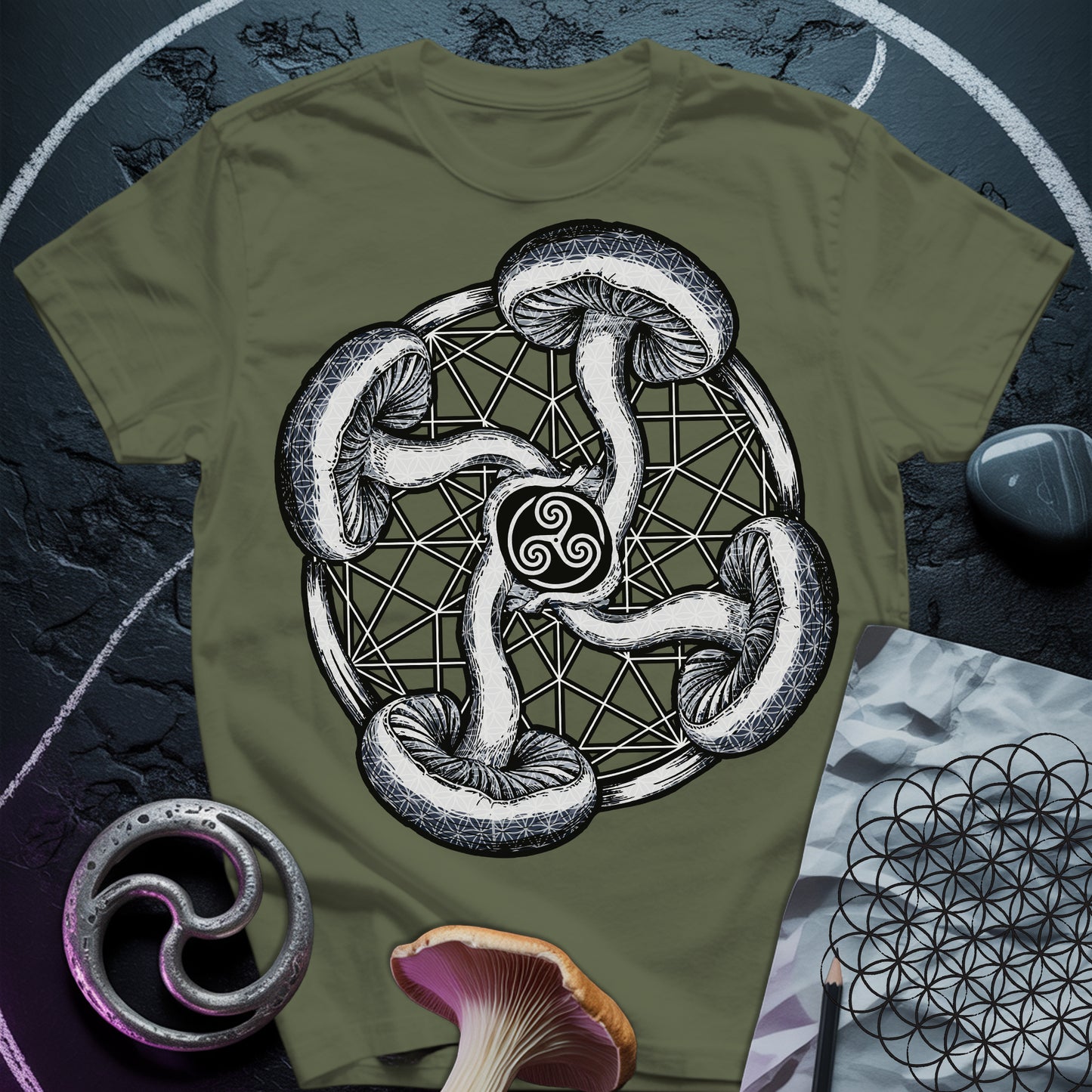 Fungal Flow of the Triskelion T-Shirt